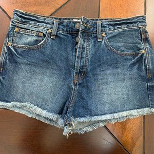 Free People Blue Denim Cut off Shorts